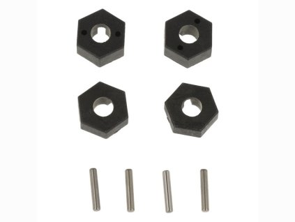 144697 1 unasac wheel hex hub with pin 4 pcs hobao