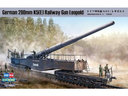 149932 1 german 280mm k5 e railway gun leopold 1 72 hobby boss