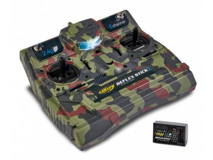 151234 1 vysielac carson fs 6k reflex stick ii 2 4ghz camouflage