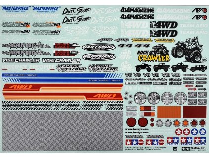 153580 1 nalepky dekoracne tamiya off road 1 10