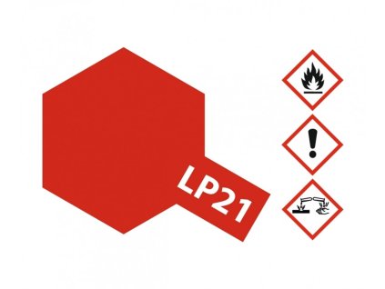Barva Tamiya Lacquer Color LP-21 - Italian Red 10ml