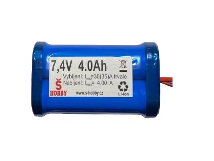 Akumulátor Š-hobby Li-Ion 4000mAh/7,4V 30A pro RC trucky (Bez konektoru)