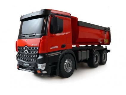 161290 1 rc mercedes benz arocs kipper polo kovovy cerveny 1 14 rtr