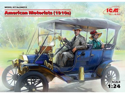 163405 1 american motorists 1910s 1 male 1 female figures 1 24