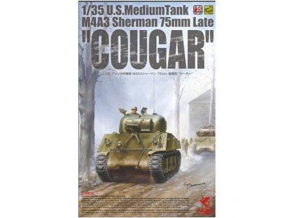 165334 1 m4a3 sherman cougar 1 35 asuka