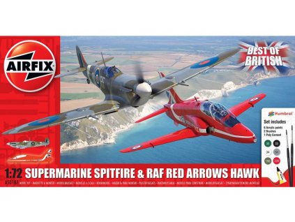 166315 best of british spitfire and hawk gift set 1 72