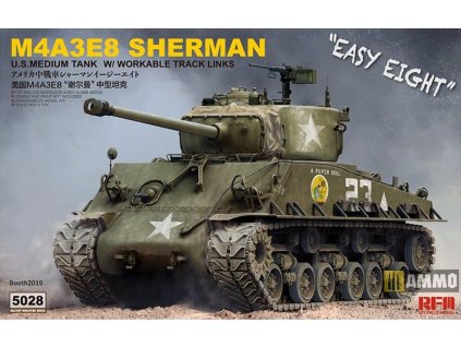 166873 1 m4a3e8 sherman w workable track links 1 35 rye field model