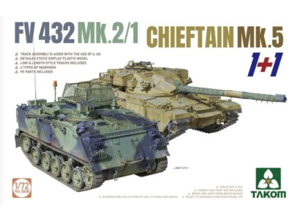 167821 1 fv432 mk 2 1 chieftain mk 5 1 1 1 72 takom