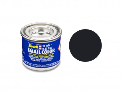 Barva Revell ENAMEL - 08 Černá matná (Black Matt RAL9011) 14ml