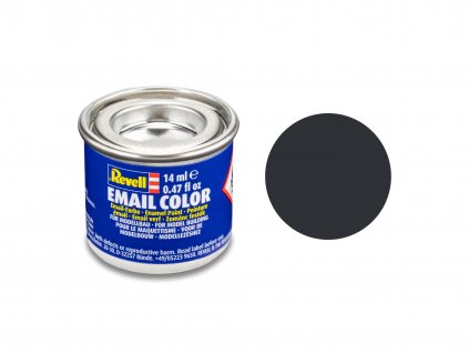 Barva Revell ENAMEL - 09 Antracitová matná (Anthracite Grey Matt RAL7021) 14ml
