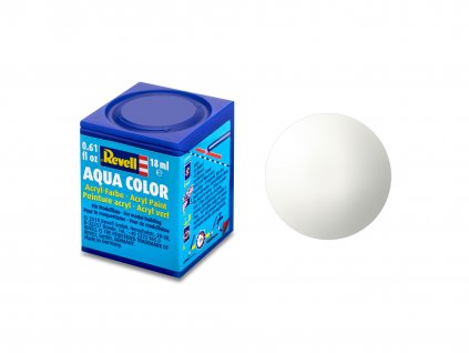 170332 1 farba revell aqua 04 biela leskla white gloss ral9010 18ml