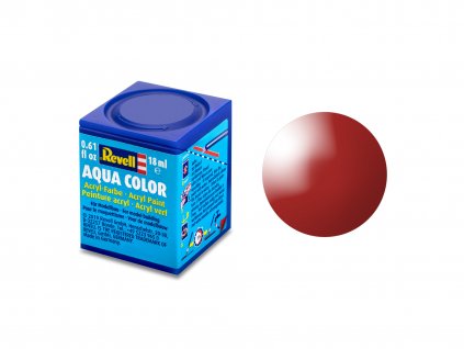 170368 1 farba revell aqua 31 cervena ohniva leskla fiery red gloss ral3000 18ml