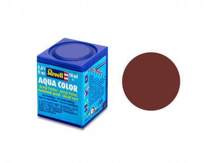 170380 1 farba revell aqua 37 cervenohneda matna reddish brown matt ral3009 18ml
