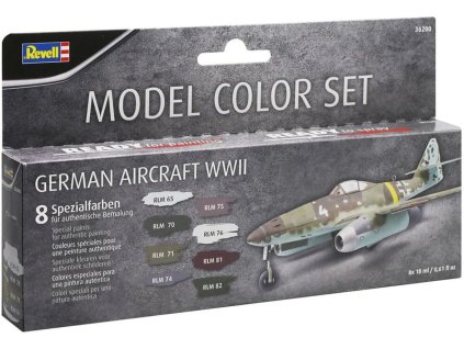 Sada akrylových barev Revell Aqua Model Color - German Aircraft WWII (8x18ml)
