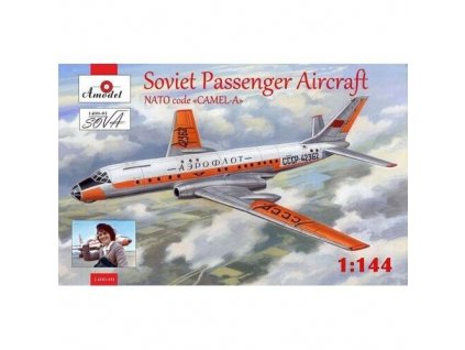 tupolev tu 104 airliner aeroflot kit2 1 144 1469 01 amodel 010