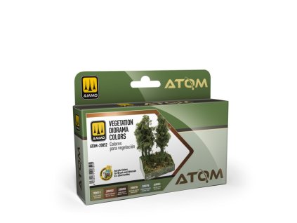 atom vegetation diorama colors set