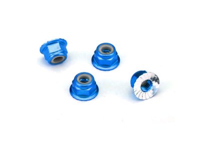 Traxxas TRA1747R Traxxas matice M4 samojistná s límcem modrá (4)