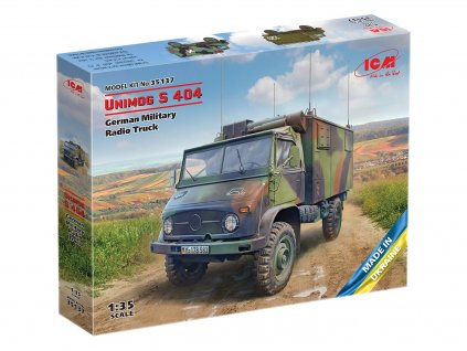 182428 unimog s 404 german military radio truck 1 35