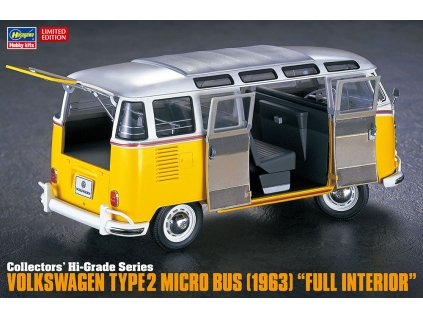 volkswagen t2 1963 with interior 1 24 HASEGAWA CH48 02