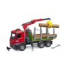 mb arocs timber truck w loading crane grab 3 trunks 1 16 03669 05