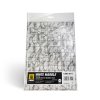 white marble square die cut marble tiles