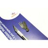 126037 2 skalpel modeling knife 5blades metallic color handle