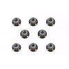 153586 1 matice na kolesa tamiya 4mm flange lock nut black 8 ks