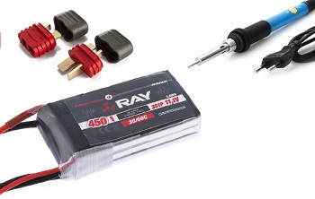 Postup prispájkovania konektora DEAN k akumulátoru