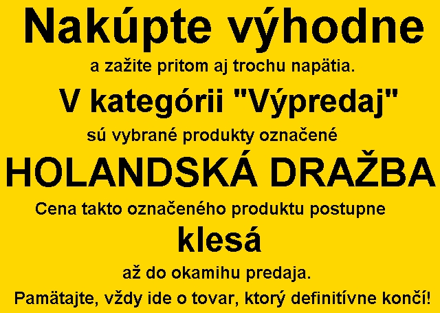 Výhodné zľavy na výpredajový tovar