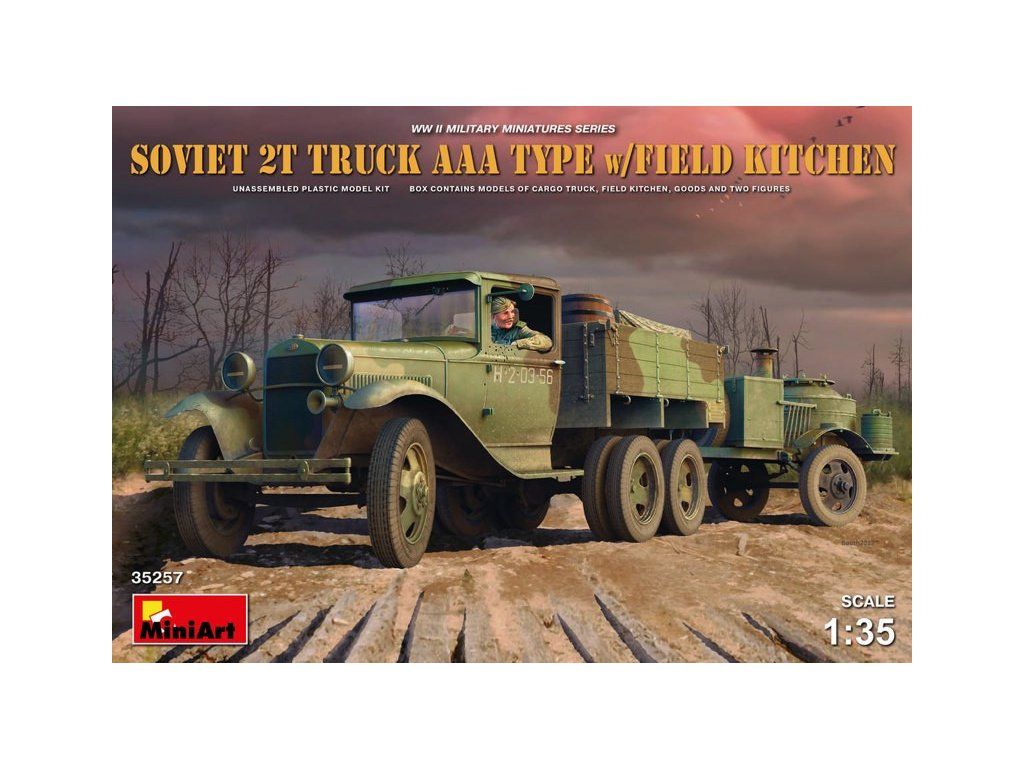 Soviet 2 t Truck AAA Type with Field Kitchen 1/35