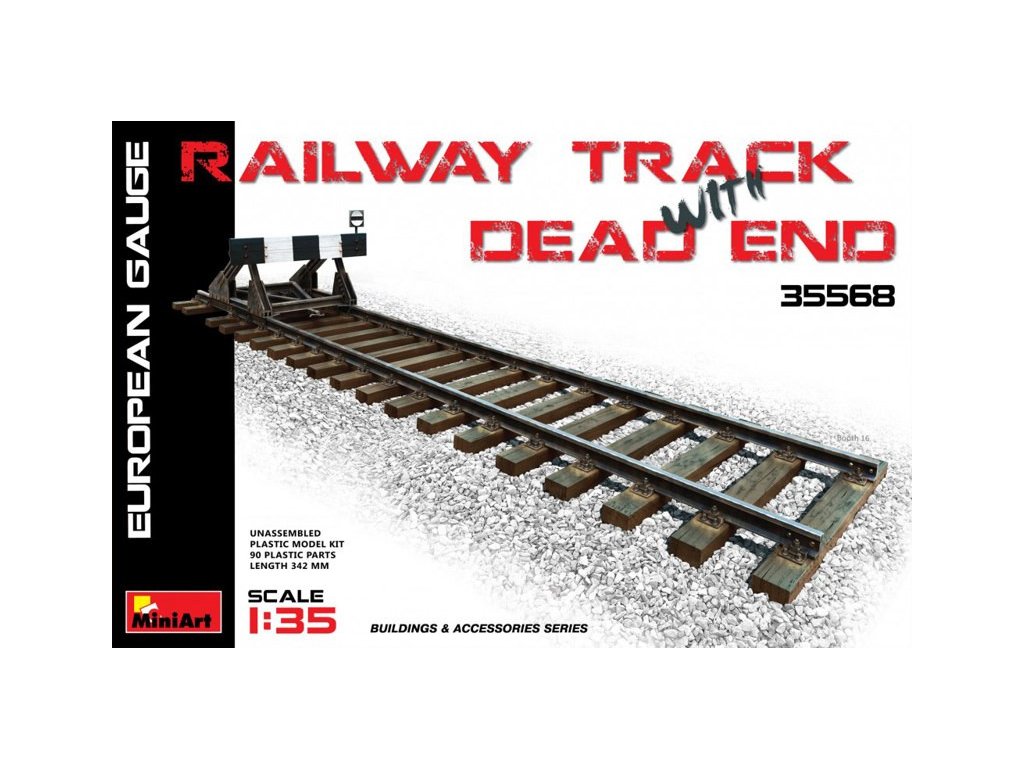 Railway Track & Dead End (European Gauge) 1/35