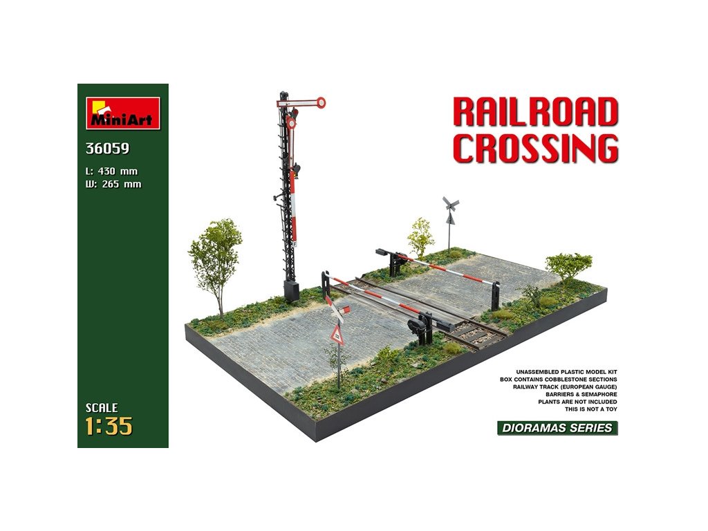 Railroad Crossing - dioráma 1/35  MiniArt