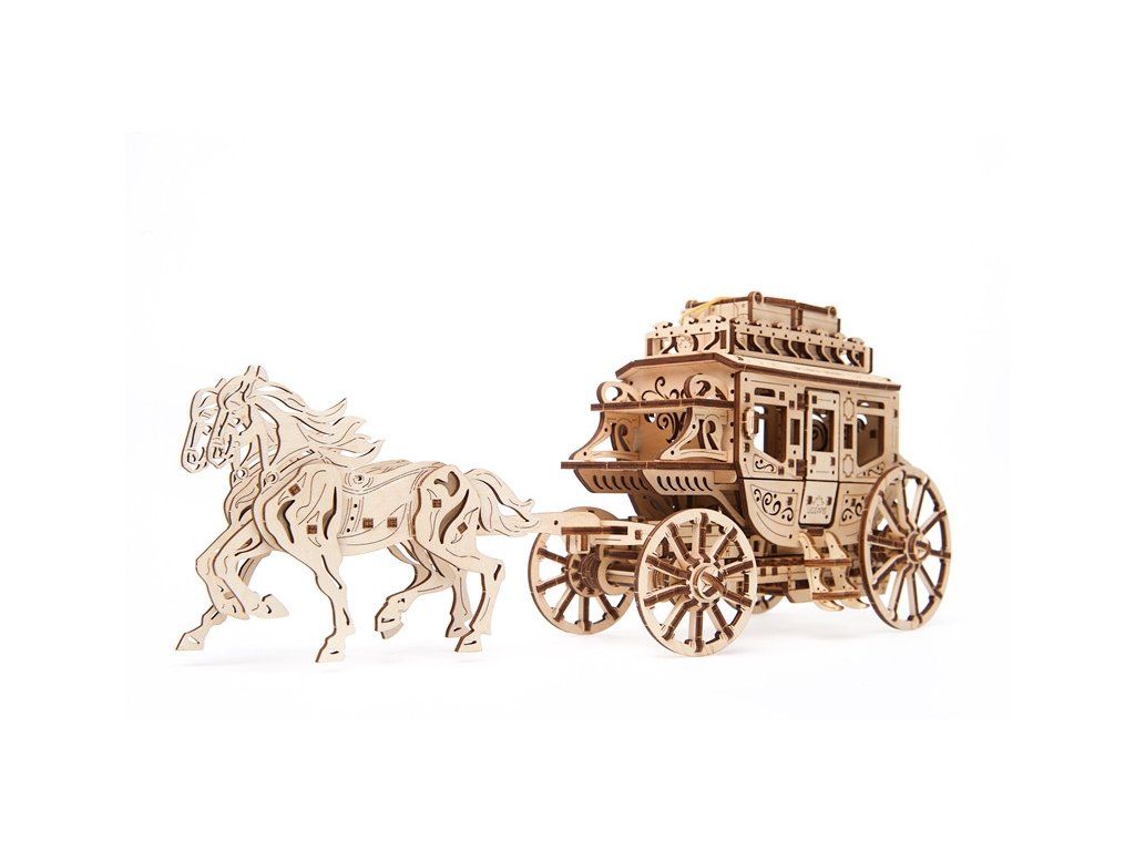 Ugears Stagecoach wooden construction kit