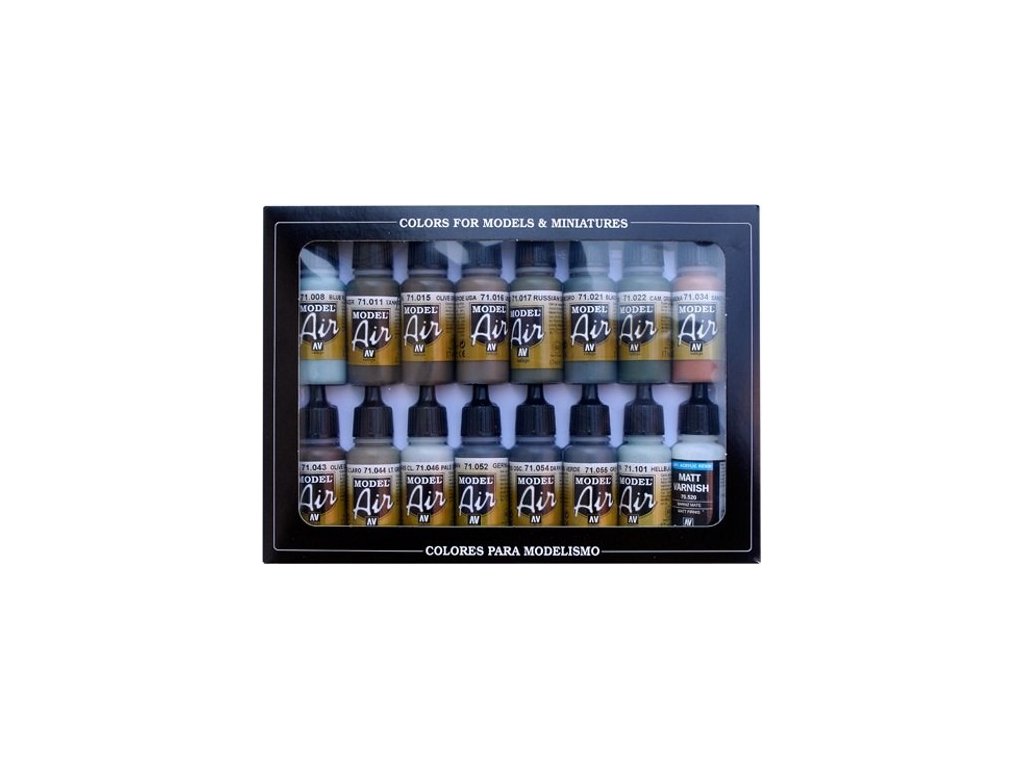 Sada akrylových farieb Vallejo Model Air Color - RLM Colors WWII 16x17ml