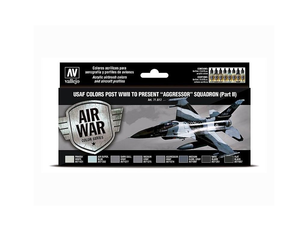 Sada akrylových farieb Vallejo Model Air Color - USAF "Aggressor" Sqn. Part 2  8x17ml