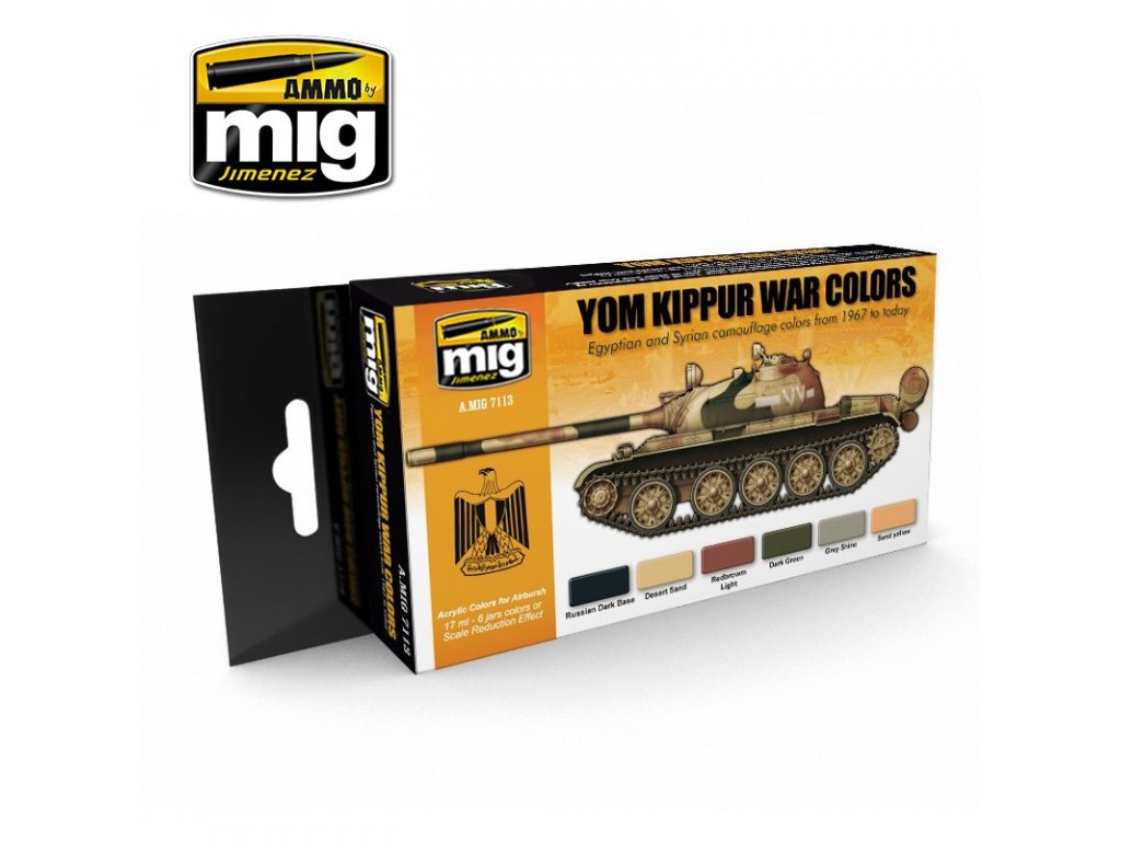 Ammo Acrylic Colors Paint Set - Yom Kippur War Colors 6x17ml