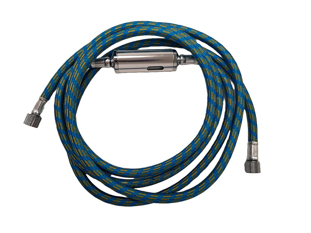 Braided pressure hose with filter BD-29 G1/8" - G1/8" 1.8m