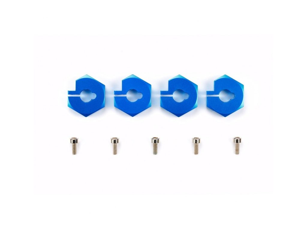 Unášače kolies Tamiya Clamp Type Alu Hubs NarTrd 4 ks