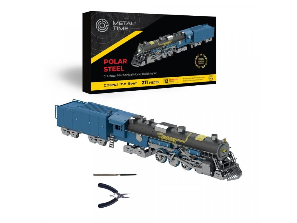 polar steel color electronic model constructor kit mt052 metal time 07