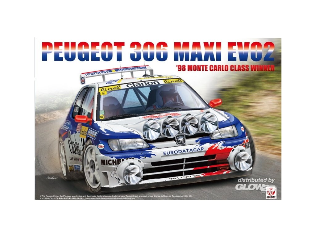 【新品】nunu Peugeot 306 Maxi EVO2 1/24 Peugeot 306 MAXI / PLATZ / nunu 1/24 / Scale Model / MONTE