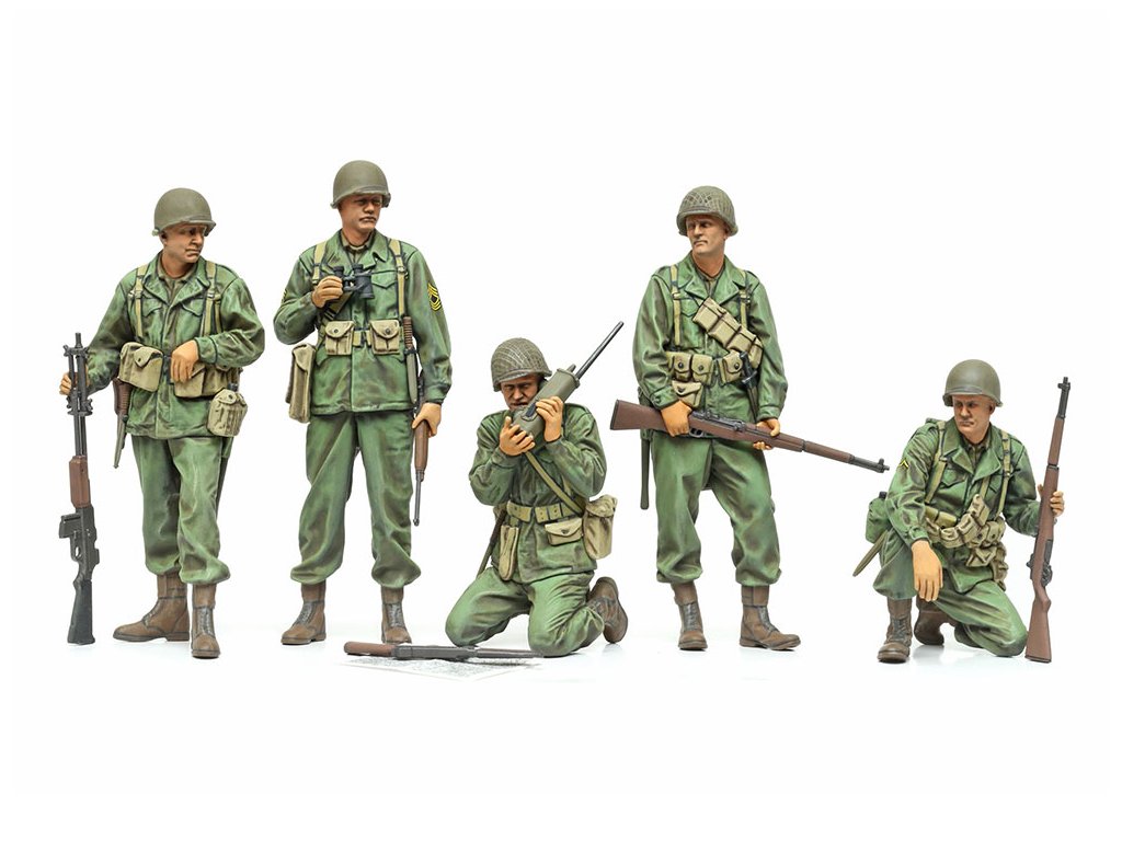 Сборная модель фигурки. Тамия 1/35. Tamiya Military Miniatures 1/35. Тамия Military Miniatures. 1:35 Us Infantry Scout Set / us Spähtrupp WWII (Tamiya 35379).