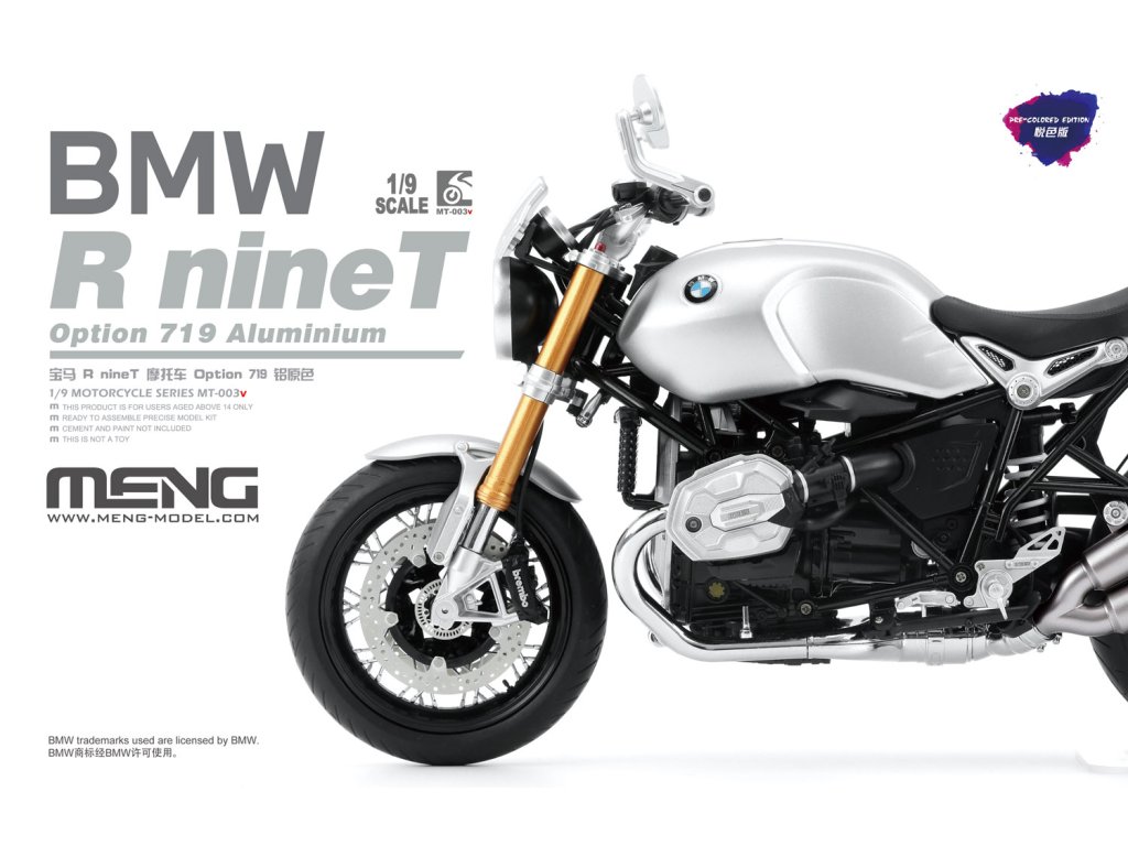bmw r ninet option 719 aluminium pre colored edition 1 9 MENG MT 003V 012
