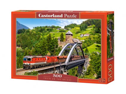 Train on the Bridge, Puzzle 500  Castorland