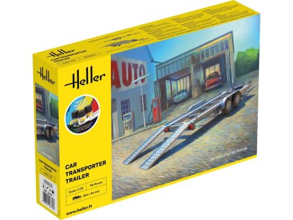 starter kit car transporter trailer 1 24 56774 heller 07