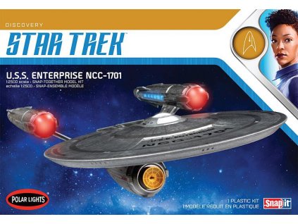 Star Trek Discovery USS Enterprise Snap 1/2500  Polar Lights