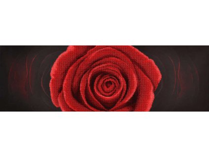 Rote Rose, Perlenstickset Miniart Crafts