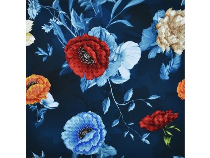 Vlčie Maky a Divé Ruže - Sada na Vyšívanie Korálkami