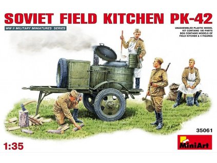 KP-42 sovietska poľná kuchyňa  1/35  MiniArt