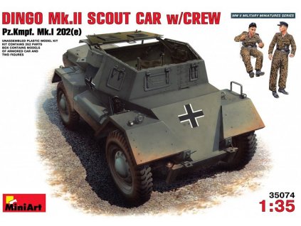Dingo Mk.II PzKpWg Mk.I 202 w. Crew 1/35 MiniArt