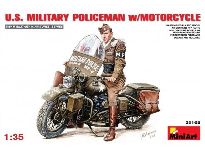 U.S. Millitary Policeman with Motorcycle 1/35